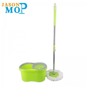 Jason Microfiber Spin Mop 360 Helppo pyörivä mop ämpäri maaginen lattia puhdistus kehruu mop ja ämpäri